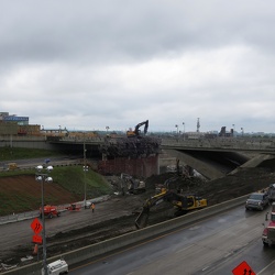 2016-July The demolition of the St-Jacques St. overpass